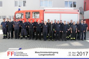 Maschinistenlehrgang vom 05.05. bis 20.05.2017 in Langenselbold Von: FF MKK https://www.ffmkk.de